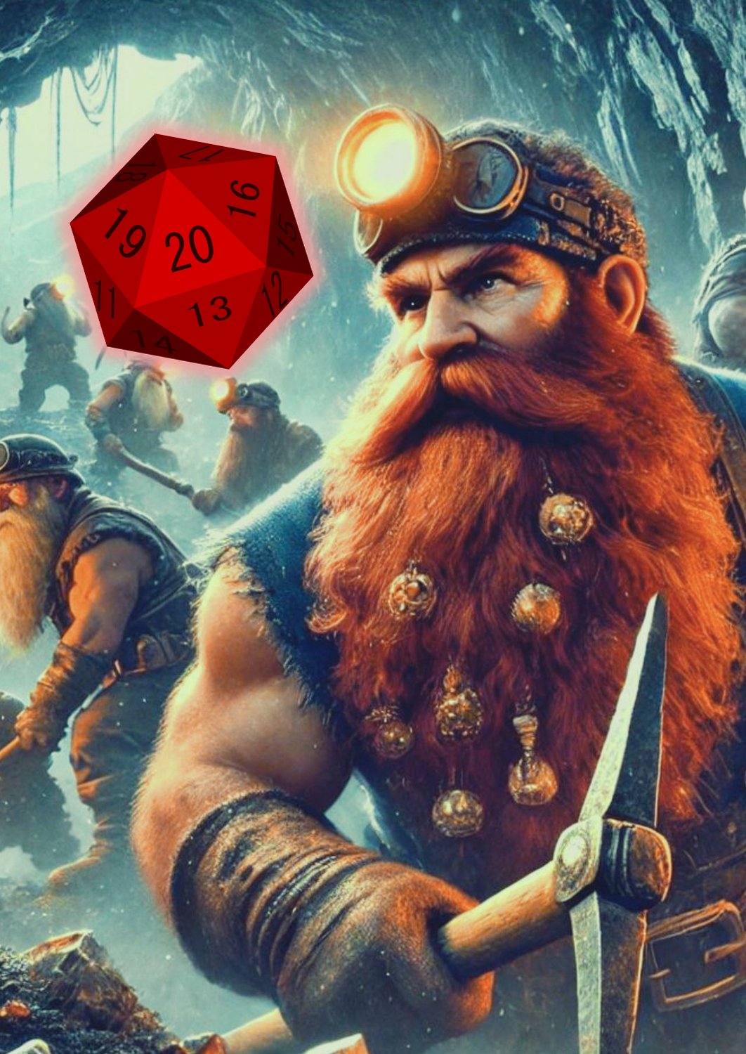 D20 Dwarven Ruby & Emerald Digital Marketing Tracker - MrsManaverse - 