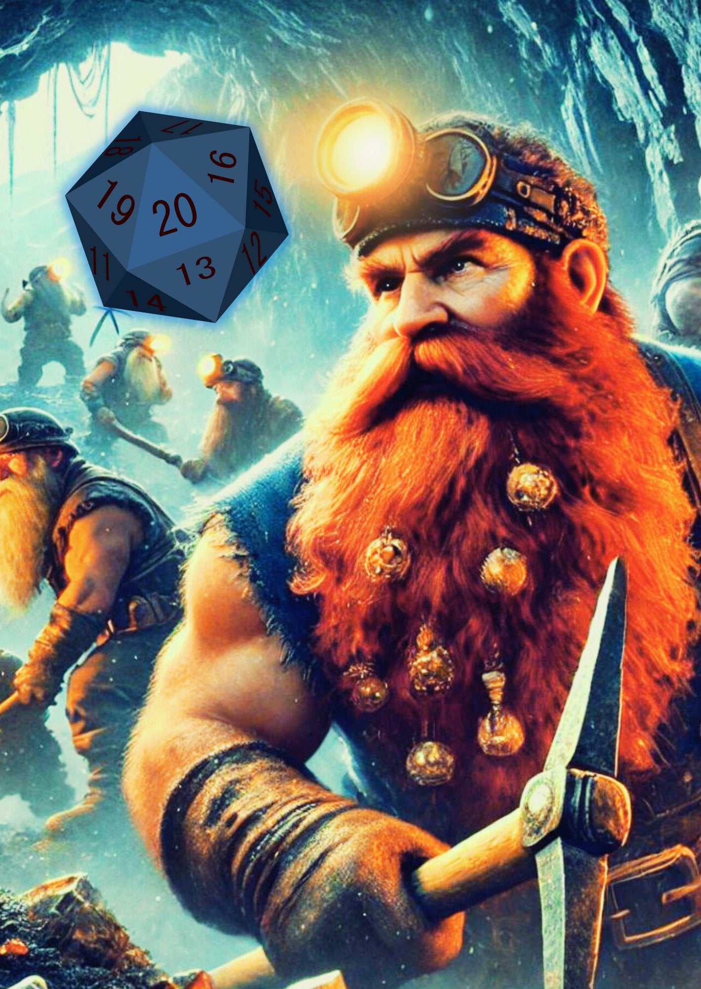 D20 Dwarven Slate Digital Marketing Tracker - MrsManaverse - 