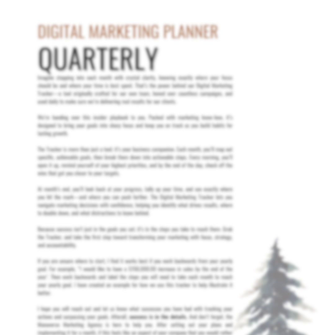 Northbound Walnut Digital Marketing Tracker - MrsManaverse - 